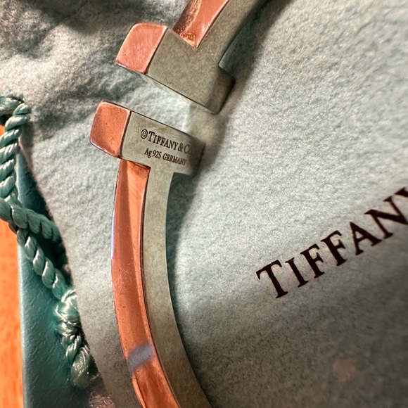 Tiffany & Co. Silver T Bangle Sterling Silver - Picture 4 of 4